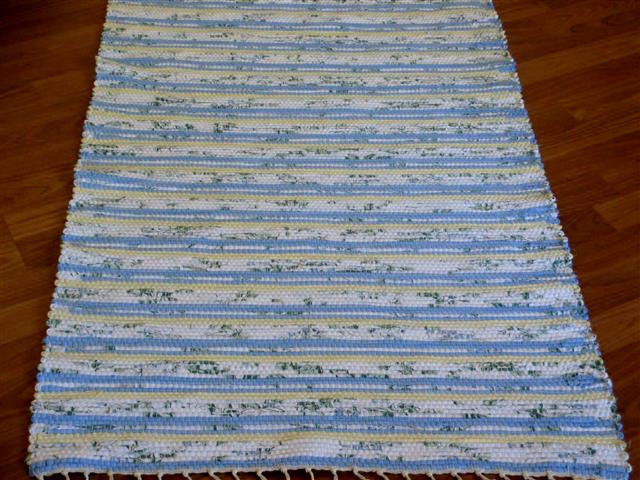 Blue, Yellow, White, Green 2½ x 3½ ft. Kitchen And Bath Rug