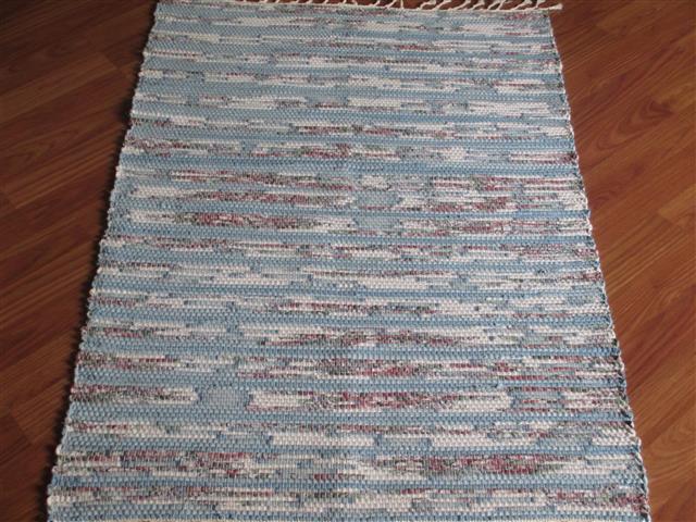 Blue, Green, Cranberry 2½ x 3½ ft. Kitchen And Bath Rug